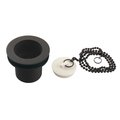 Kingston Brass 112 Chain and Stopper Tub Drain with 134 Body Thread, Oil Rubbed Bronze DSP17ORB